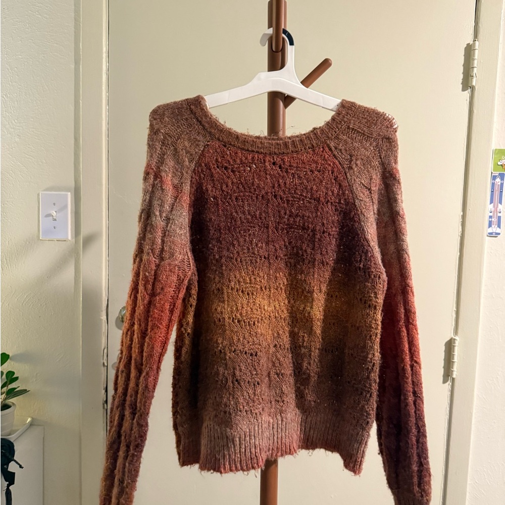 Gradient Brown Sweater